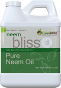 Neem Bliss (16 Fl Oz) - Pure Neem Oil Concentrate - 100% Cold Pressed Neem Oil - All-Natural Neem Oil Concentrate - Pure Neem Oil Extract -