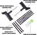 Slime 2040-A Tire Repair Plug Kit, Deluxe, Contains Strings, Tools and Glue, 11 Pieces