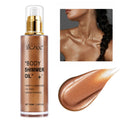Shimmer Oil 100ml, Moisturizing Long Lasting Body Luminizer Face Brighten, Waterproof Liquid Illuminator Glow, Glitter Oil Highlighter Summer