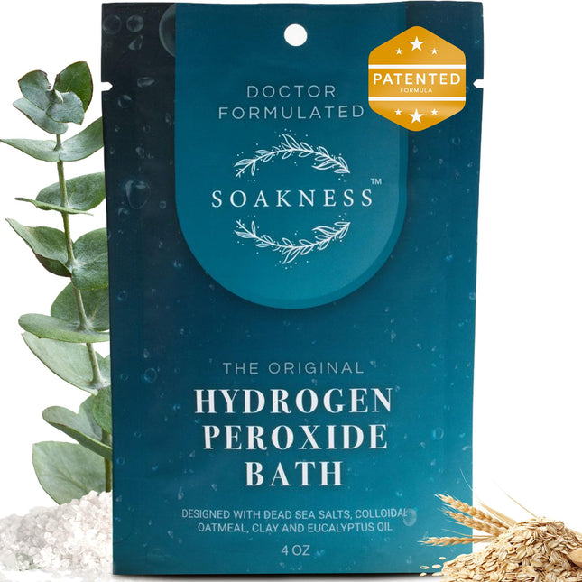Hydrogen Peroxide Epsom Salt Bath Soak - USA-Made – Patented Bath Salts, Muscle Recovery, & Skin Detoxification – Magnes