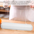 Plastic Wrap Cutter, Plastic Film Cutter Sliding Plastic Cutter Kitchen Plastic Wrap Cutter Reusable Plastic Wrap Dispenser Suitable for Plastic
