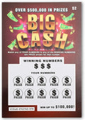 BLUE PANDA 30 Pack Fake Scratch off Lottery Tickets, Gag Prank Winning Lotto Ticket Cards (3 Designs)