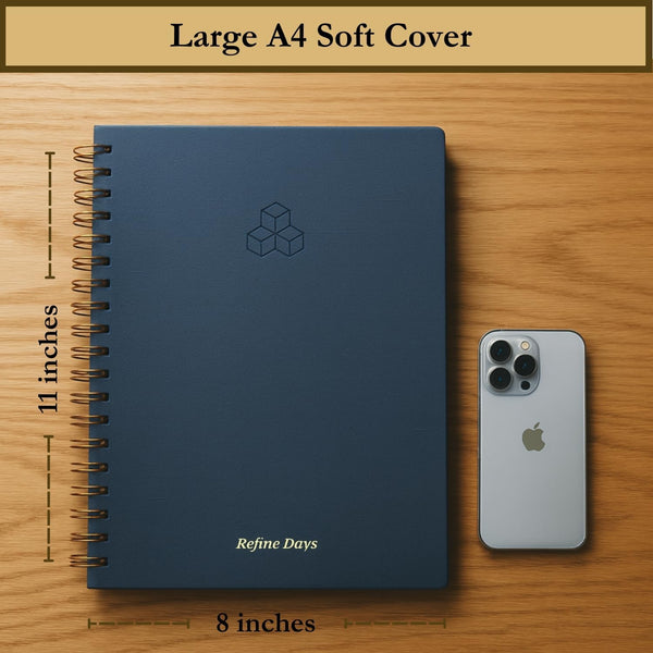 Undated Daily Planner - Time Blocking Planner & ADHD Planner. to Do List, Hourly Schedule, Daily and Monthly Agenda. Time Management &