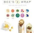 Bee's Wrap Vegan Beeswax Wraps for Bread - Beeswax Bread Wrap for Sourdough & Bread Storage - Made in USA Reusable Natural Food Wrap - Meadow