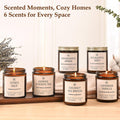 Scented Candles Gift Set, 4 Pack Aromatherapy Candles, Stress Relief Gifts for Women, up to 120H Burning, Candles for Home Scented, Ideal for