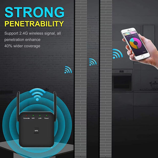 2025 Fastest Wifi Extender, Wifi Repeater, Wifi Booster, Covers up to 10000 Sq.Ft and 60 Devices, Internet Booster - wit