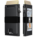 Smart Card Wallet for Men Slim: Minimalist Wallet for Men - RFID Blocking Pop up Front Pocket Wallet, Metal Wallet 11 Card Holder