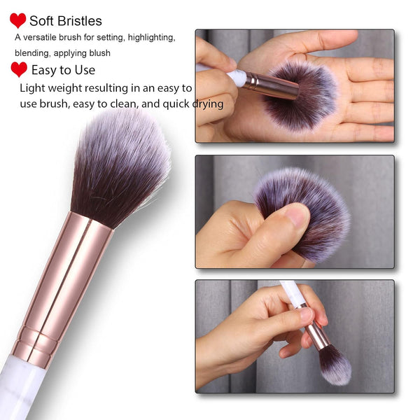 8 Colors Face Matte Blush Palette Shading Blusher with Brush - Buildable Facial Cheek Blusher Contour Bronzing Pressed Powder Makeup Pallet Women
