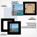 9X11 Inch Picture Frame Black for Wall Hanging or Tabletop, Poster Frame Wall Gallery Photo Frame with Shatter Resistant Plexiglas, Black