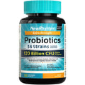 Newrhythm Probiotics 120 Billion CFU 36 Strains, 3-In-1 Probiotics for Digestive Health & Immune Support with Prebiotics & Enzymes, Probioticos