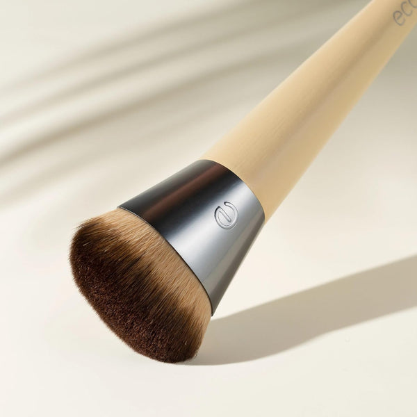 Ecotools Wonder Cover Complexion Brush, Makeup Brush for Flawless Foundation Application & Blending, Full Coverage Base Brush, Eco-Friendly,
