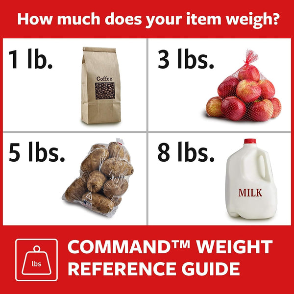 Command Large Picture Hanging Strips, White, Holds up to 16 Lbs, 14-Pairs, Easy to Open Packaging
