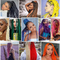 Green Pre Stretched Braiding Hair 26 Inch Braiding Hair Extensions Hot Water Setting Synthetic Hair Pre Stretched Crochet Braids Hair(26 Inch,3
