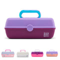 Caboodles Pretty in Petite Makeup Box, Hard Plastic Organizer Box, 2 Swivel Trays, Fashion Mirror, Secure Latch for Safe Travel