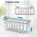 Sponge Holder for Kitchen Sink, Kitchen Sink Sponge Holder,Sink Caddy,Dish Soap Holder ï¼Mat Silverï¼