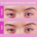 Real Techniques Miracle Eyelash Curler, Gentle Lash Tool for Lifted Lashes, Use with Mascara for Extra Volume, Travel-Size Lash Curler, Comfort