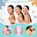 4 Pack Exfoliating Washcloth Back Scrubber Set, 2 Exfoliating Body Scrubber Nylon Back Body Scrub Towel, 2 Pairs Shower Gloves for Women Men Bath