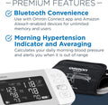 OMRON Platinum Blood Pressure Monitor, Upper Arm Cuff, Digital Bluetooth Blood Pressure Machine, Stores up to 200 Readings for Two Users (100