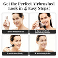 Magicminerals Airbrush Foundation by Jerome Alexander â 2Pc Set with Airbrush Foundation and Kabuki Brush - Spray Makeup with Anti-Aging