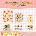 Reusable Beeswax Food Wraps-9 Pack Beeswax Wraps for Food Eco-Friendly Beeswax Wraps for Food, Bread and Sandwich Wrappers - Organic, Sustainable,