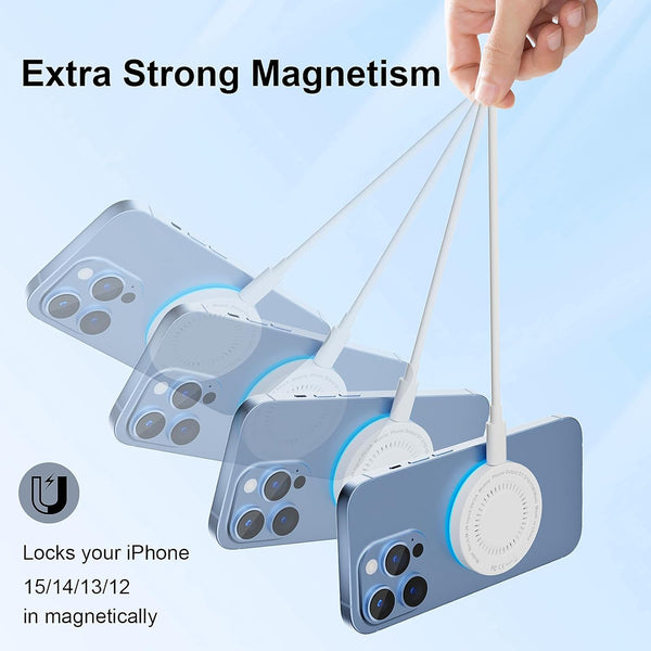 Magsafe Charger 2 Pack 15W Magnetic Wireless Charger Fast Charging Pad Compatible with Iphone 16/15/14/13/12 Series & Airpods 3/2/Pro Magnetic