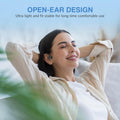 Bone Conduction Headphones Wireless Headphones Bluetooth 5.3 Open Ear Headphones 10H Playtime Sports Earphones with Mic, IPX6 Waterproof Headset
