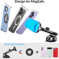 For Magsafe Car Mount? Windshield + Vent + Dash ? Magnetic Phone Holder for Car Phone Holder Mount Cell Phone Holders for Your Car Truck Suction