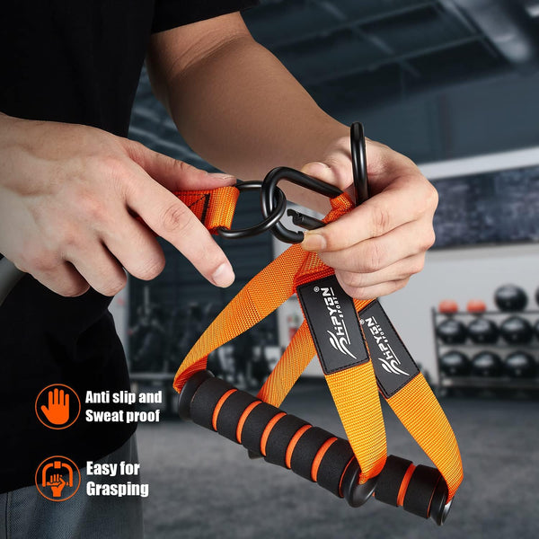 Resistance Bands, Heavy Exercise Bands with Handles, Fitness Bands Set for Working Out, Workout Bands for Men, Weight Bands for Muscle Training,