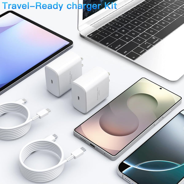 20W USB C Fast Charger 10 FT Compatible with Iphone 14 13 12 11 XS XR X 8 Ipad, 2 Pack PD Wall Charger Block with 10FT Long Type C Lightning Cable