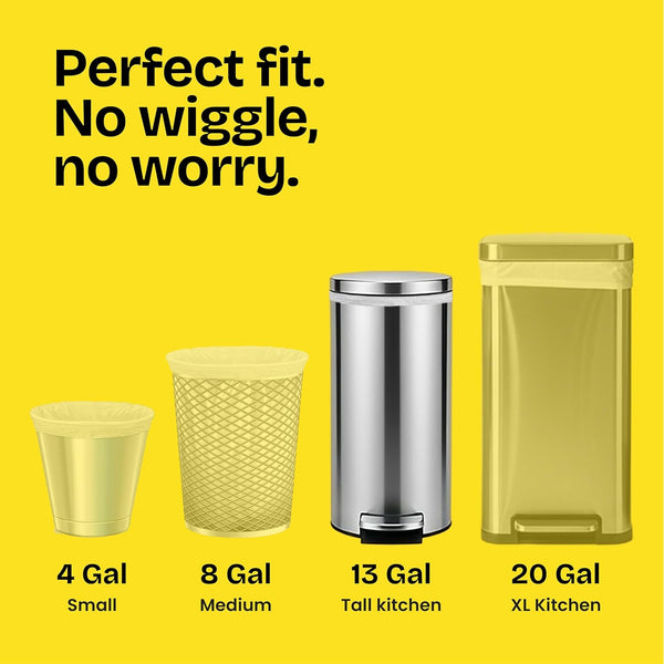 Glad Forceflex Tall Kitchen Trash Bags, 13 Gal, Gain Original with Febreze, 80 Ct (Pack May Vary)