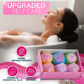Bath Bombs Gift Set - 6 Bubble Bath Fizzies (6 X 2Oz) with Natural Dead Sea Salt Cocoa and Shea Essential Oils - Best Gift Idea for Birthday, Mom,