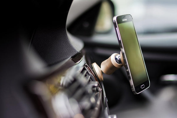 The Original Dual Magnetic Movable Phone Holder and Tablet Mount (Matte Black)