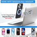 Magnetic Phone Holder for Laptop for Magsafe for Iphone 16/15/14/13/12 & All Phones, 180Â°Adjustable Phone Side Mount for Computer Monitor for