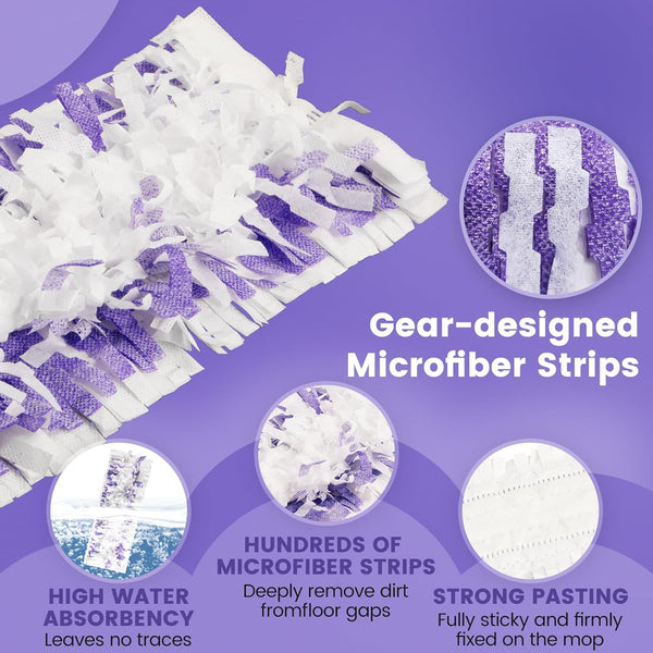 20 Pack Disposable Mopping Pads Compatible with Swiffer Powermop Multi-Surface Mop Pad Refills and Swiffer Powermop Wood Mop for Floor Cleaning,