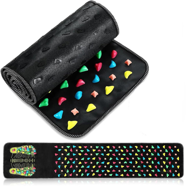 Foot Massage Mat Reflexology Walk Stone Road Foot Massage Acupoint Mat for Acupressure Relaxes Relieves Body Foot Leg Pain and Fatigue