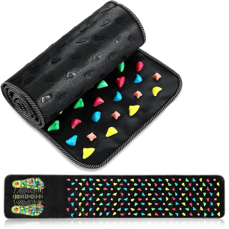 Foot Massage Mat Reflexology Walk Stone Road Foot Massage Acupoint Mat for Acupressure Relaxes Relieves Body Foot Leg Pain and Fatigue