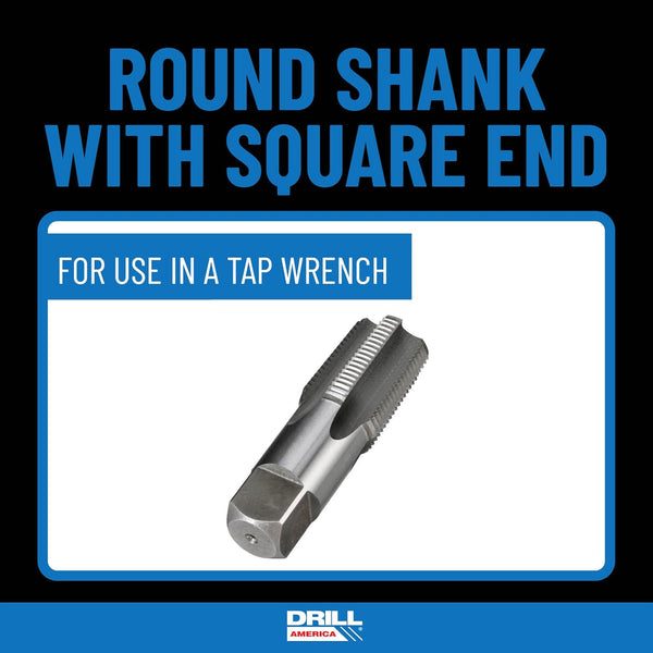 Drill America 3/4"-14 NPT Pipe Tap , Carbon Steel, DWTPT Series