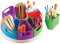 Learning Resources Create a Space Storage Center - 10 Piece Set Desk Organizer for Kids, Art Organizer for Kids, Crayon Organizer, Homeschool