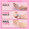 Super Strong Nail Glue for Press on Nails, Nail Tips & Acrylic Nails (8Ml) NYK1 Nailbond Brush on Glue for Press Ons, Tips & Acrylics - Long