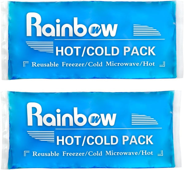 Soft Ice Packs Reusable Gel Pack 2, Hot and Cold Gel Ice Packs for Injuries, Headaches, Joint Pain Relief, Comfort Ice Pack Flexible Therapy on