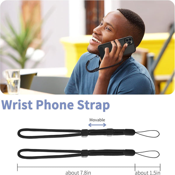 CACOE Phone Lanyard 2 Pcs-2 Pcs Adjustable Neck Strap,4 Pcs Patches,Universal Crossbody Multifuctional Cell Phone Lanyards Compatible with Most