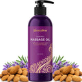 Lavender Massage Oil for Couples Relaxation - Non Greasy Non Staining Irresistibly Silky Full Body Massage Oil for Massage Therapy with Lavender
