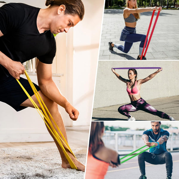 Resistance Bands Set, Pull up Assist Bands - Stretch Resistance Band - Mobility Band Powerlifting Exercise Bands for Resistance Training, Physical