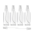 4 Pack Spray Bottles 1Oz Clear Plastic Empty Refillable Mini Spritzer for Travel, Cleaning, Gardening, Skin Care Atomizer for Essential Oils, Perfume
