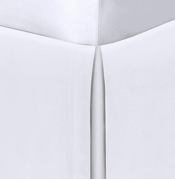 Space Maker Extra-Long 21" Drop Length Bed Skirt, Queen, White