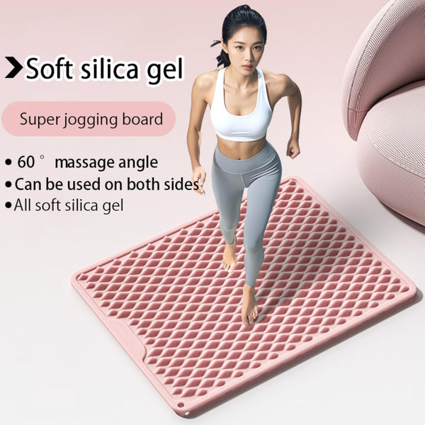 Lmljoo Silicone Cushion Portable Foot Reflexology Pad Foldable Foot Massage Mat Pressure Point Massage Mat Anti-Fatigue Standing Desk Standing Pad
