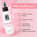 Elizabeth Mott Thank Me Later 3-in-1 Dewy Makeup Setting Spray - Hydrating & Long-Lasting Fine Mist with Niacinamide for Radiant, Glowy Skin -