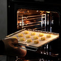 Kitchenraku Silicone Baking Mat, 16.5"X11.6" Non Stick Reusable Silicone Cooking Mat, BPA Free Baking Sheet for Cookies, Macarons Bread & Pastry,