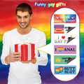 Ricabili LGBTQ Pride Prank Bumper Stickers - 12Pcs Rainbow Pride Funny LGBTQ Prank Bumper Stickers Strong Magnetic Car Home Decor Good LGBTQ Gift