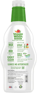 Veggie Wash Organic Fruit and Vegetable Wash Refill, Certified Organic, Ideal for Cleaning Produce, 32 Fluid Ounce, Pack of 2